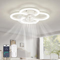 Low Profile Ceiling Fans with Lights and Remote - Smart LED Fandelier