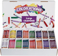 Colorations Large Crayon Classroom Pack, 400 Count - Bulk Jumbo