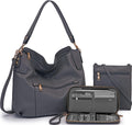Large Crossbody and Hobo Shoulder Bag Set for Women - Spacious Vegan