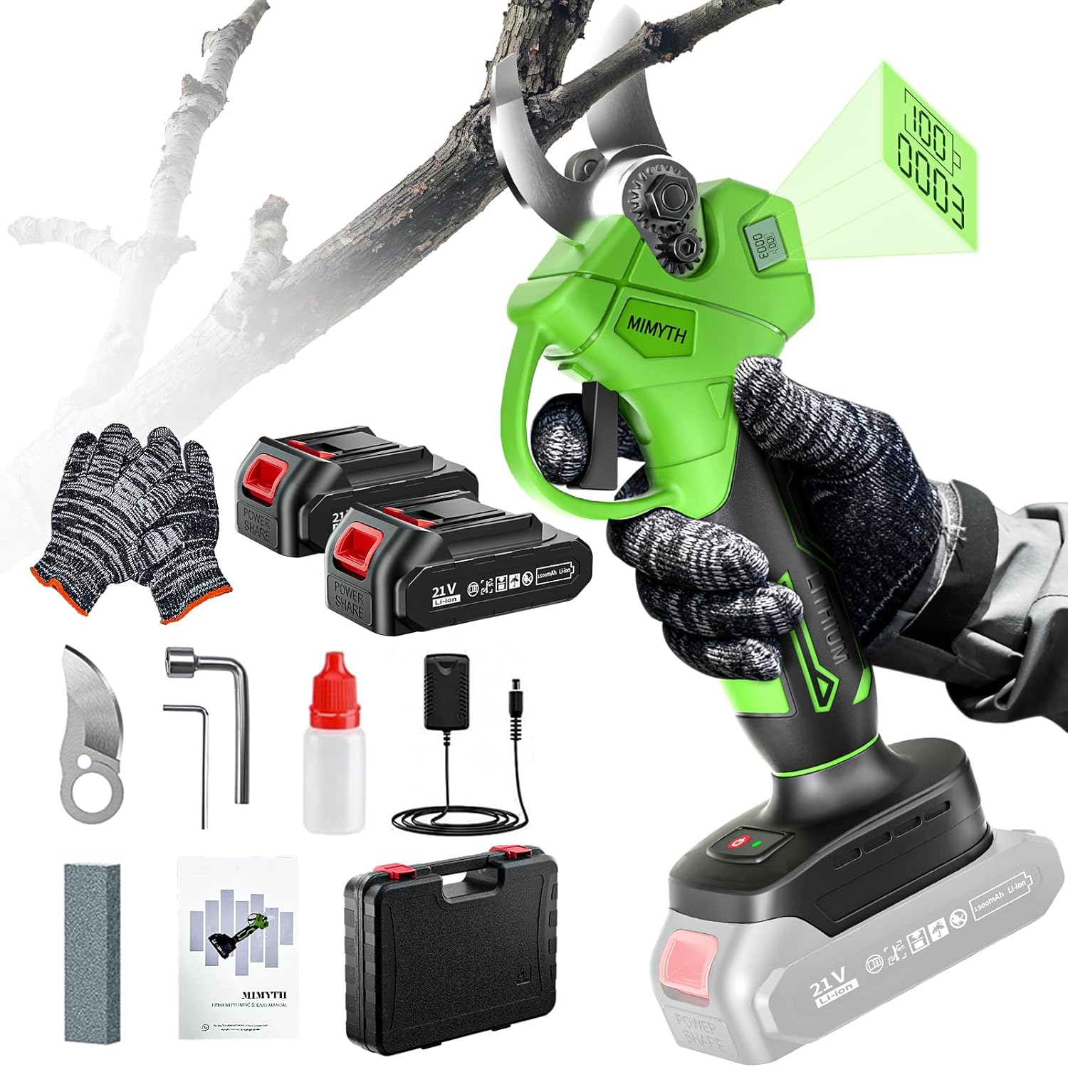 Cordless Pruning Shear with Brushless Motor for Effortless Gardening