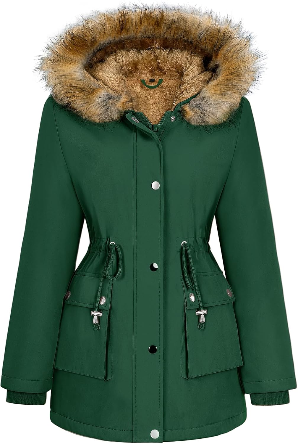 HEEKPEK Women Winter Coats Fleece Lined Parka Jackets Warm