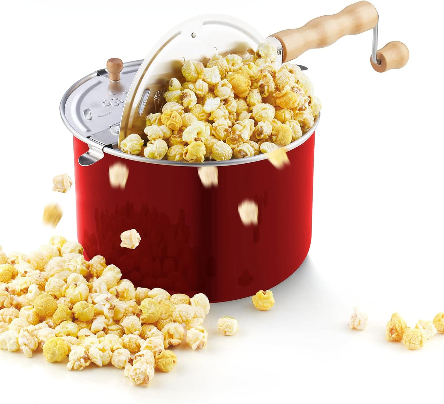 Cook N Home Stovetop Popcorn Popper for Perfect Popped Corn
