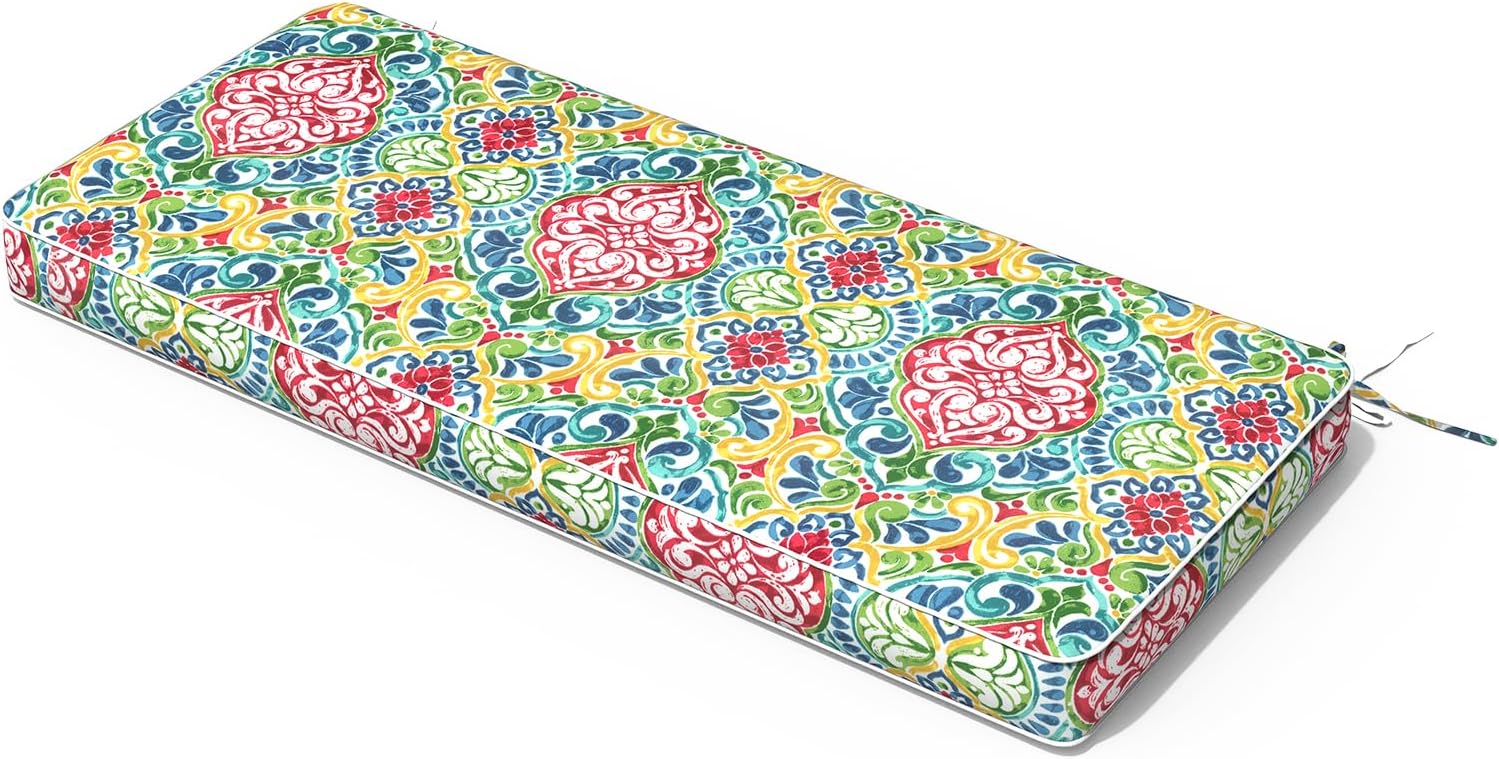 Outdoor Bench Cushion for Patio Furniture - Water Resistant 48 x 18