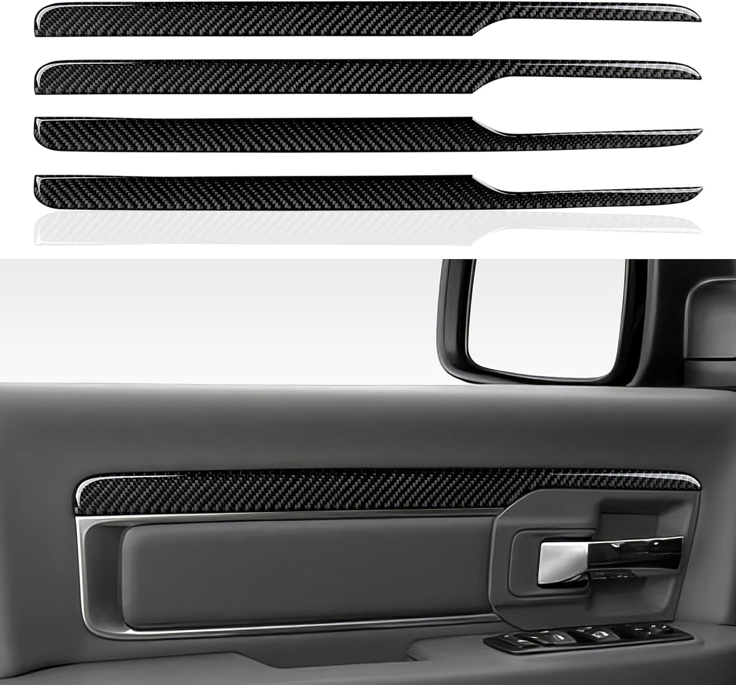4 Doors Decor Panel Decals for Dodge Ram 2013-2018 Accessories