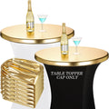 6 Pcs Metallic Glitter Table Topper Caps - Sparkle up Your Tables!