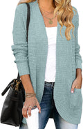 ZESICA Long Sleeve Open Front Knit Cardigan - Cozy Lightweight Layer