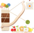 Wooden Kids Bow and Arrow Set - Safe Felt Arrows for Ages 3
