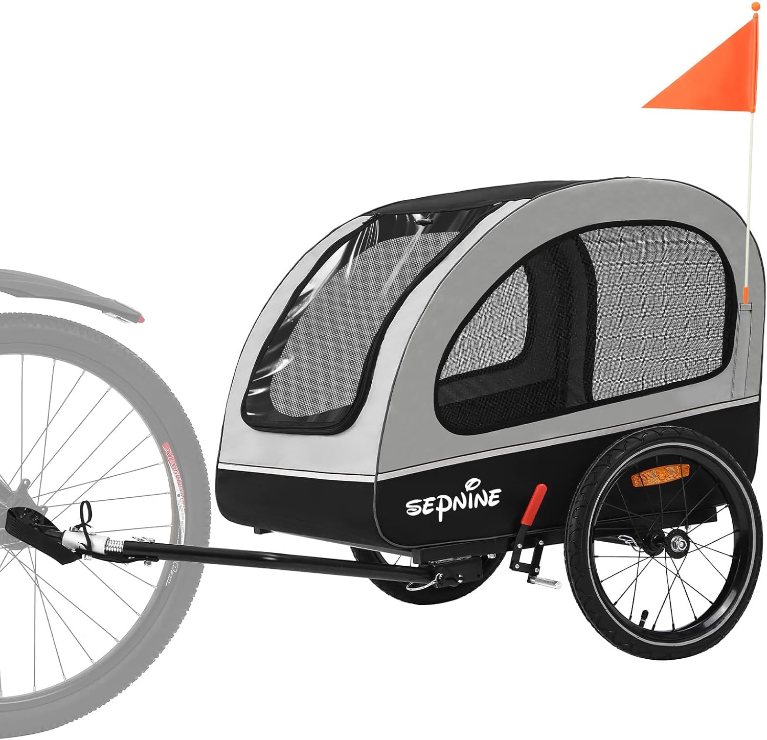 Sepnine Dog Bike Trailer for Small and Medium Pets - Easy to Use