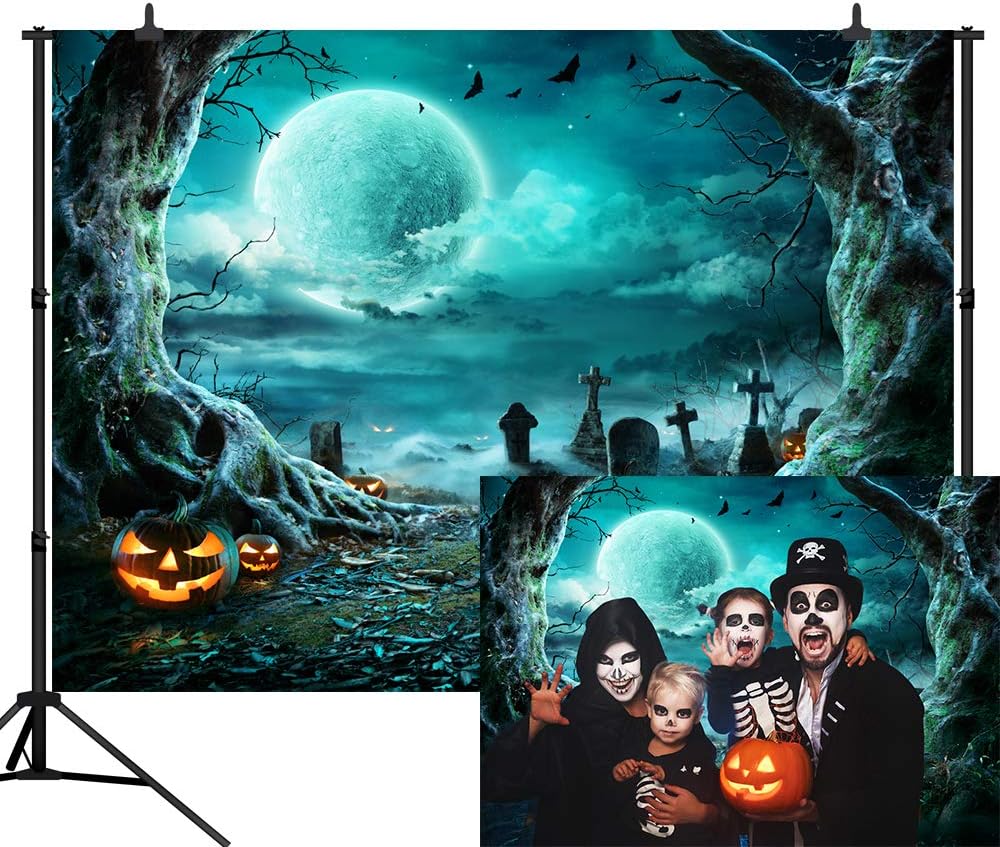 12X10FT Halloween Backdrop for Spooky Parties and Photos