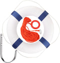 20 in Foam Life Preserver Ring with 98.4 ft Rope - Boat Safety