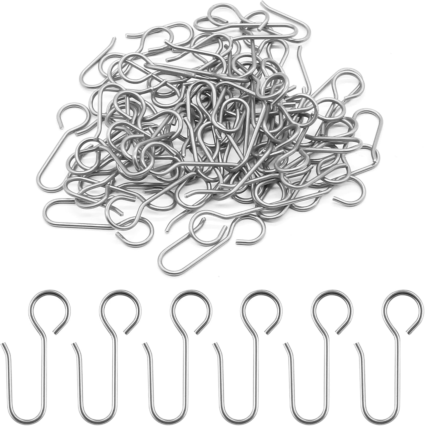 Strong & Stylish S-Hooks for Curtain Tracks