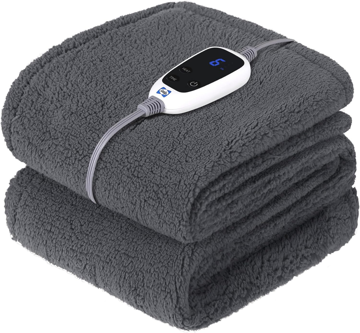 SEALY Electric Blanket Heated Throw for Cozy Winter Nights