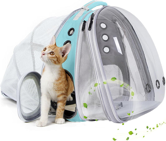 Dual Expandable Cat Backpack Carrier for Large Cats and Puppies
