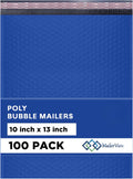 Royal Blue 10x13 Inch Poly Bubble Mailers for Safe Shipping