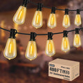 Achin String Lights for Outside 400FT Warm Edison Bistro Lights - Long