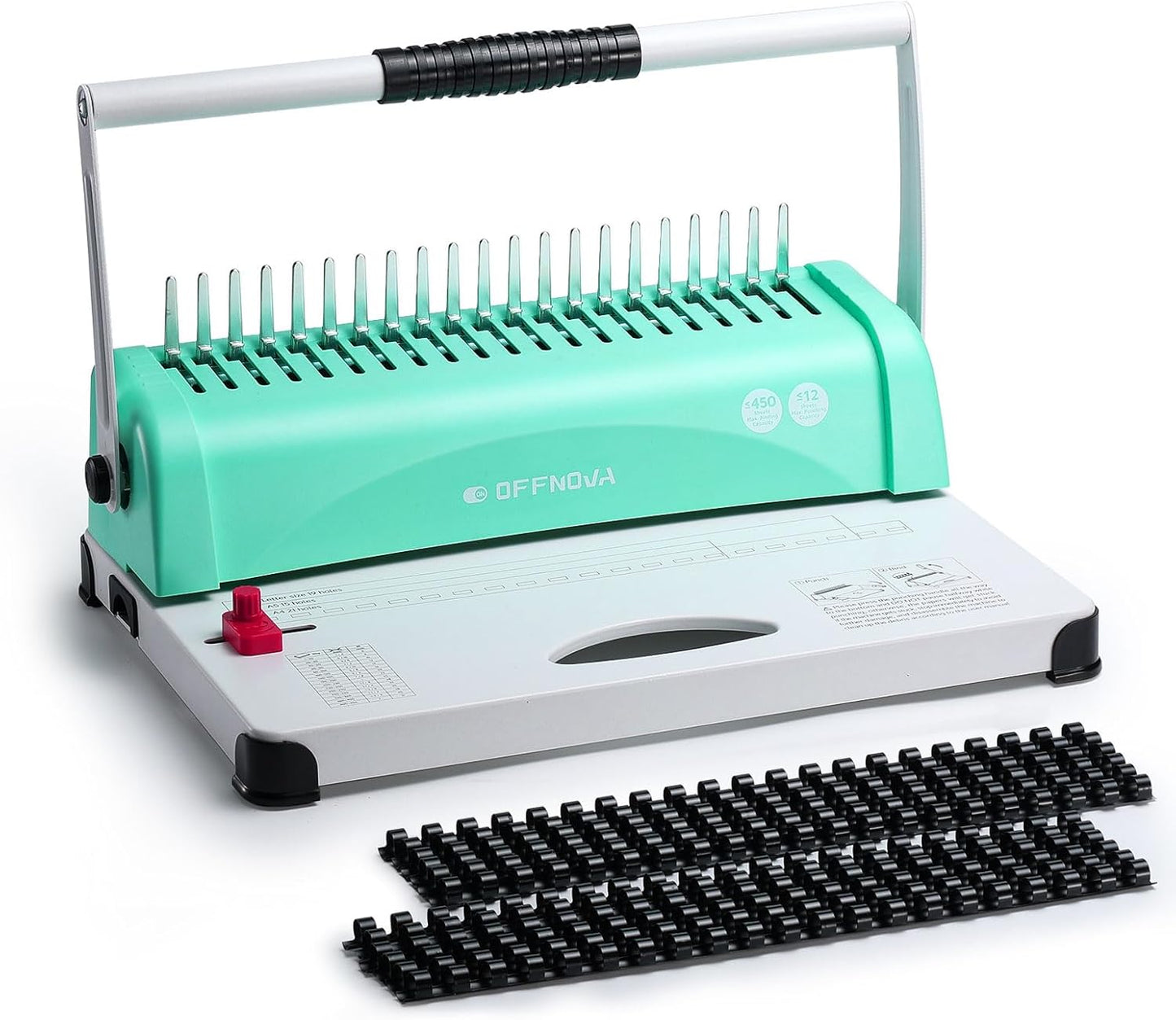 OFFNOVA 21-Hole Binding Machine for Easy Paper Binding Projects