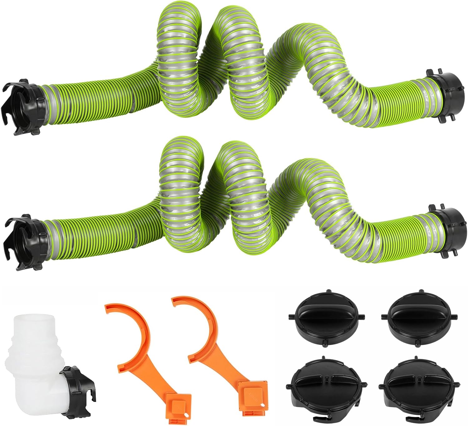 20FT RV Sewer Hose Kit with Extreme Heavy Duty TPE Material