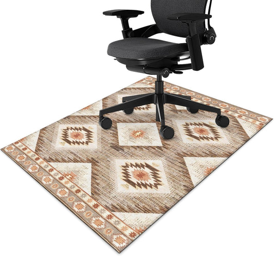 Office Chair Mat for Hardwood & Tile Floor - Unique Design