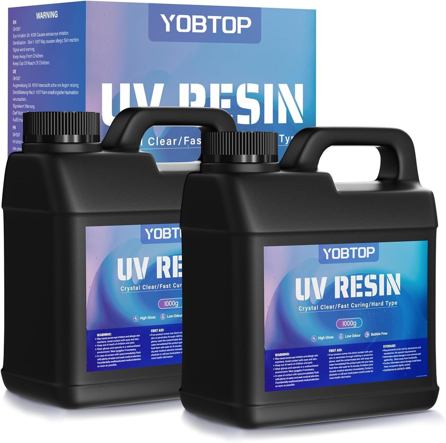 UV Resin 2000g Set for Jewelry Making and DIY Crafts