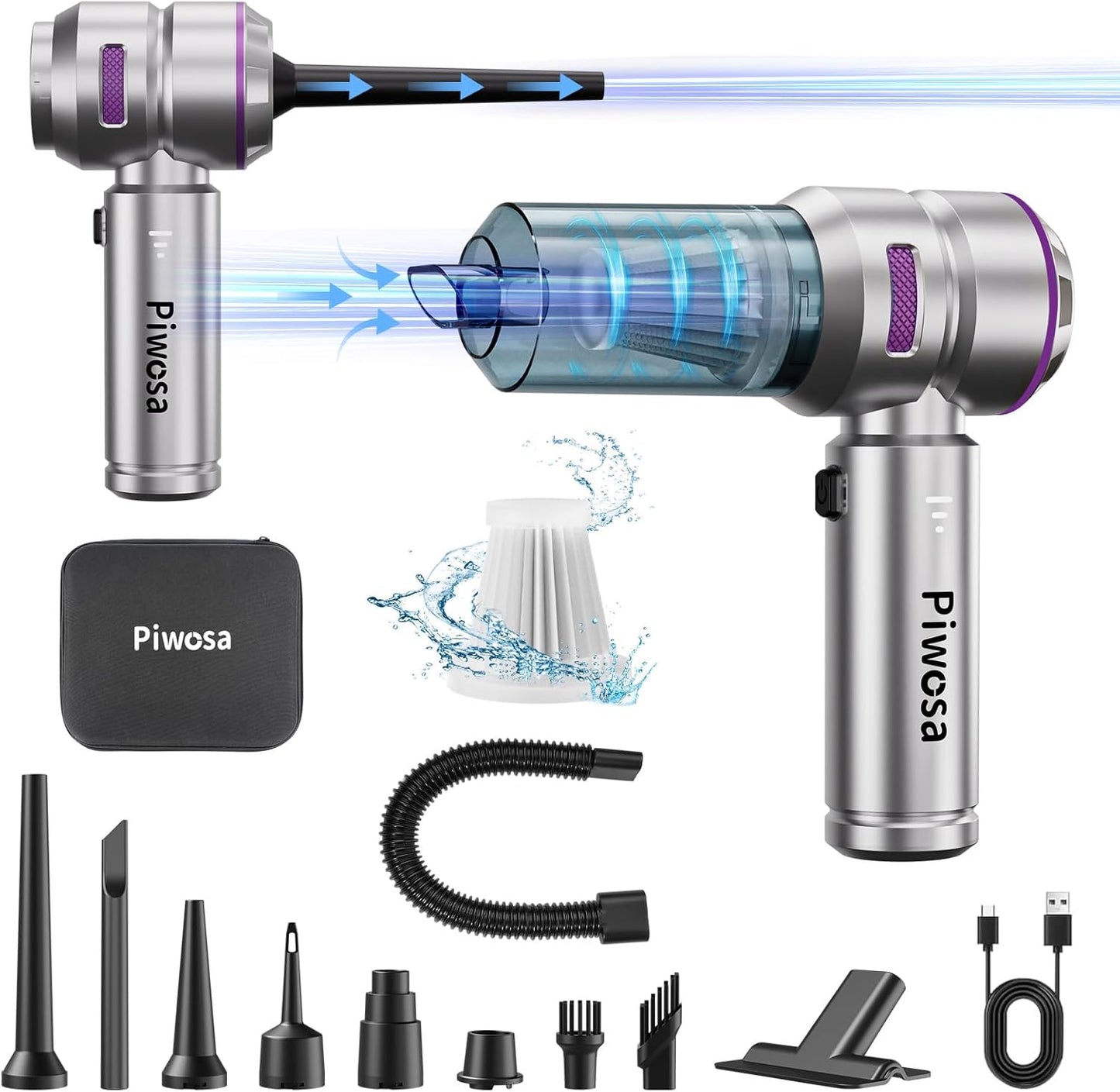 Handheld Vacuum Cordless with Strong Suction for Home and Car