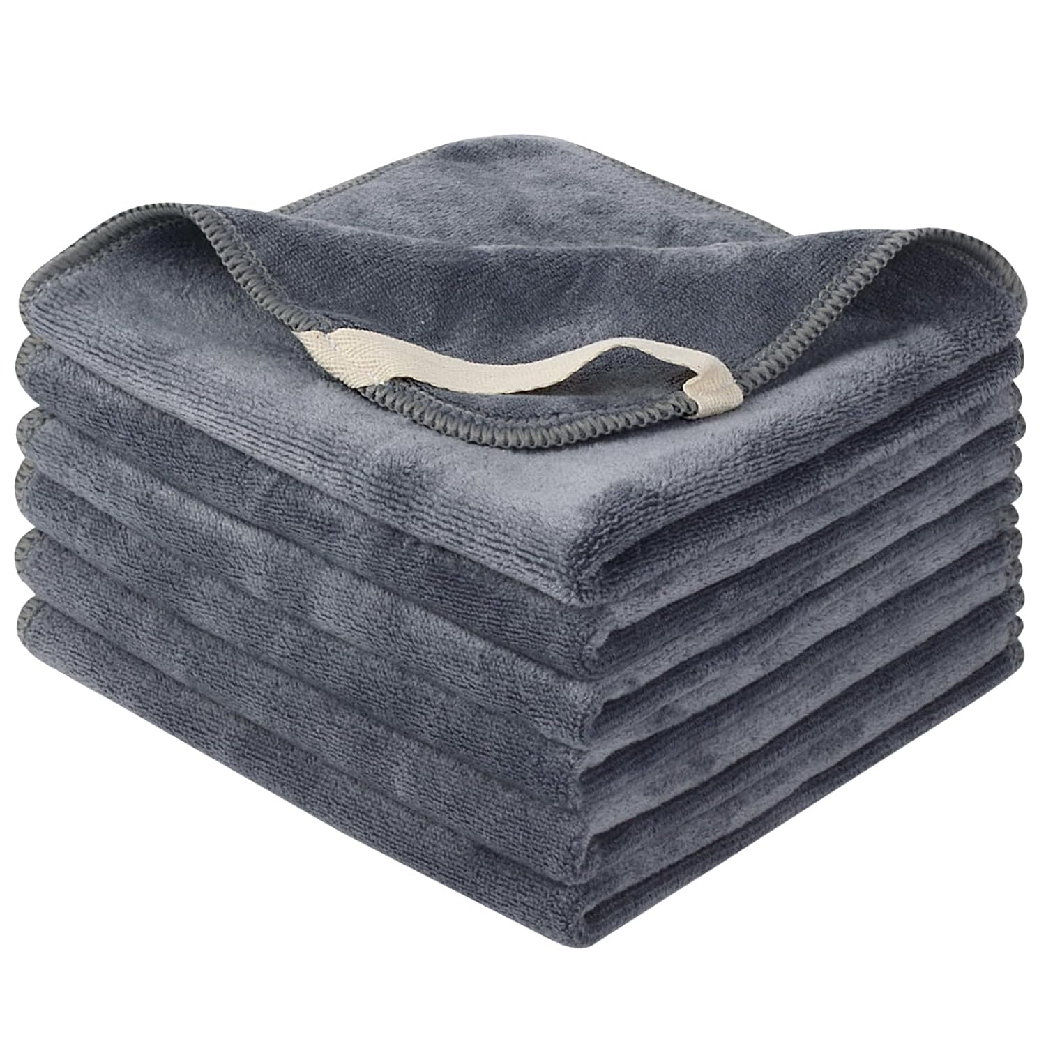 SINLAND Fast Drying Microfiber Facial Cloths 6 Pack