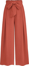 PRETTYGARDEN Wide Leg Work Pants - High Waisted Palazzo for Office