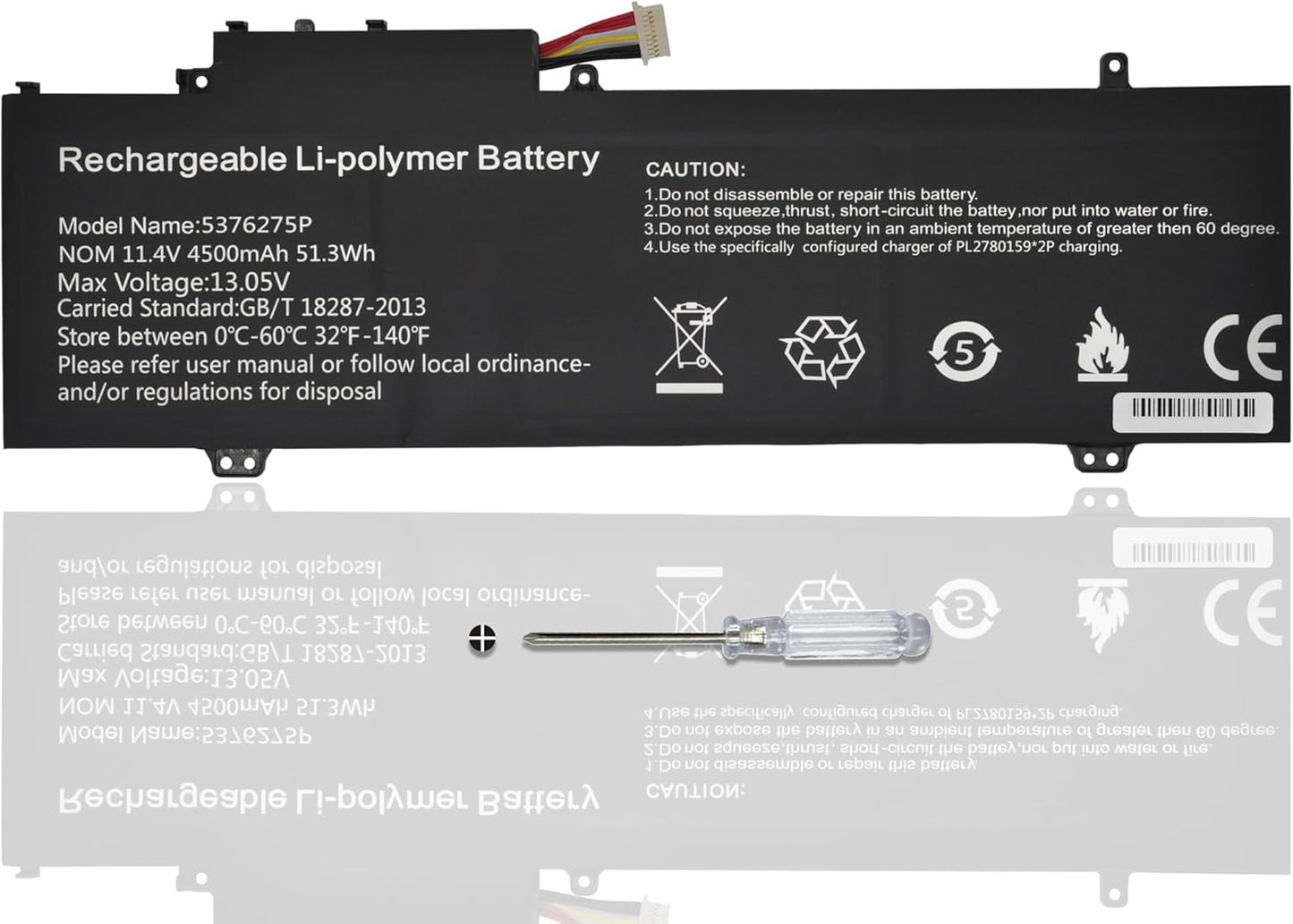 High-Performance Laptop Battery for Gateway Models 11.4V 4500mAh