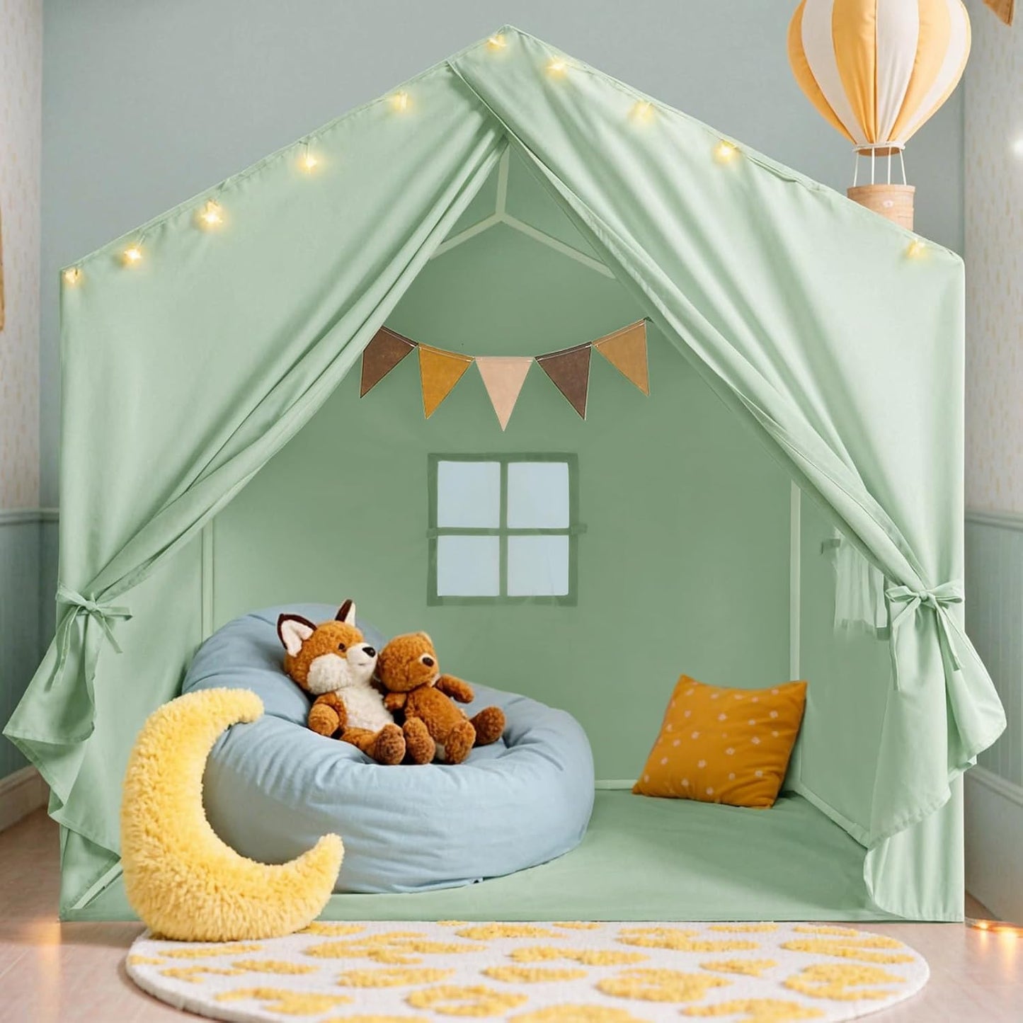 Kids Tent with Star Lights for Indoor & Outdoor Fun