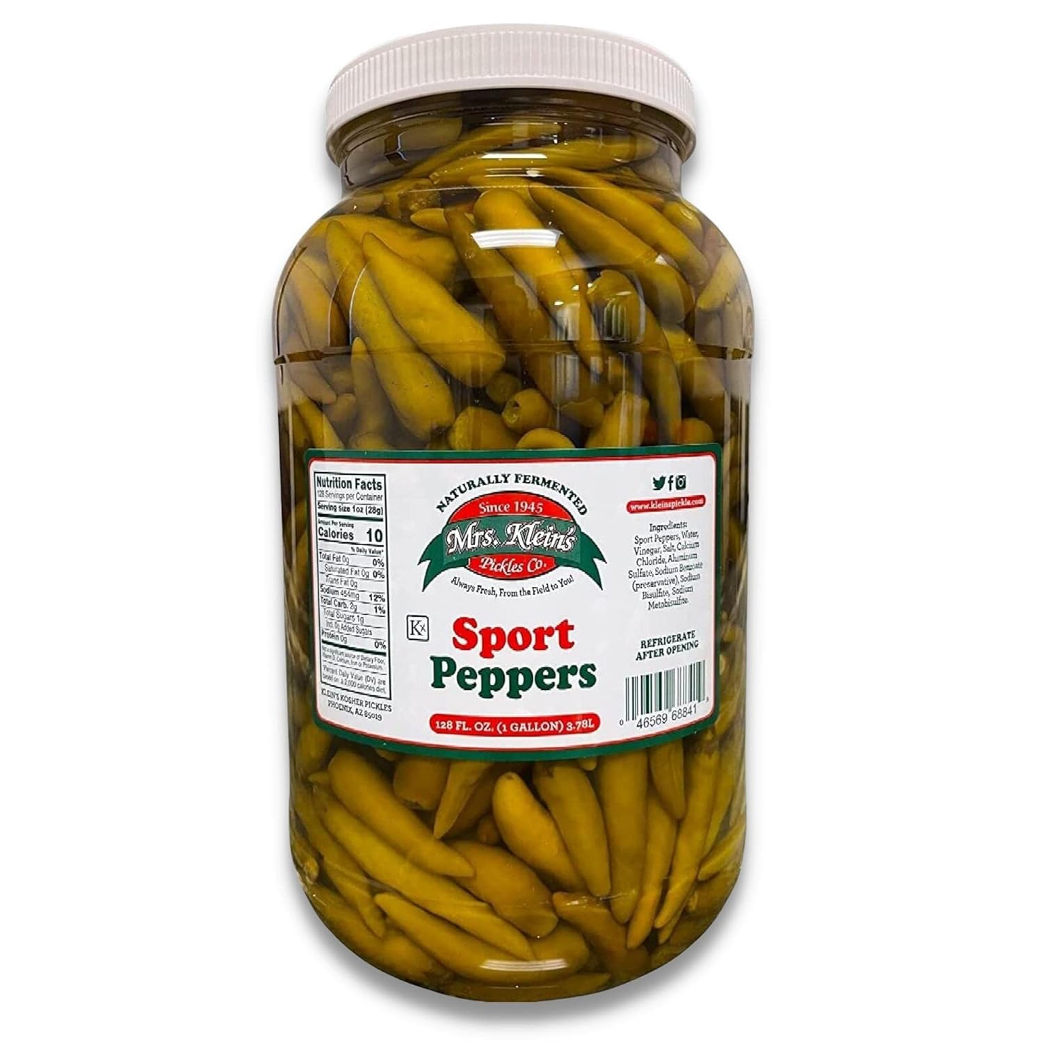 Mrs. Klein's Sport Peppers for Chicago Dogs - Fresh Pickled Peppers