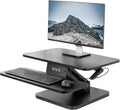 VIVO Black Height Adjustable 25 in Standing Desk Converter - Compact
