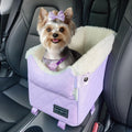 Pet Car Seat for Small Dogs and Cats - Secure Center Console Booster