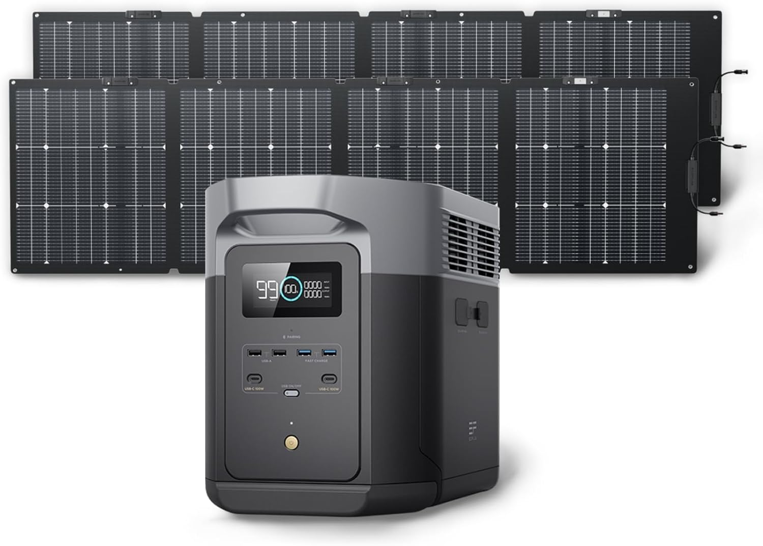 EF ECOFLOW Solar Generator: 2048Wh Fast Charging Power Station