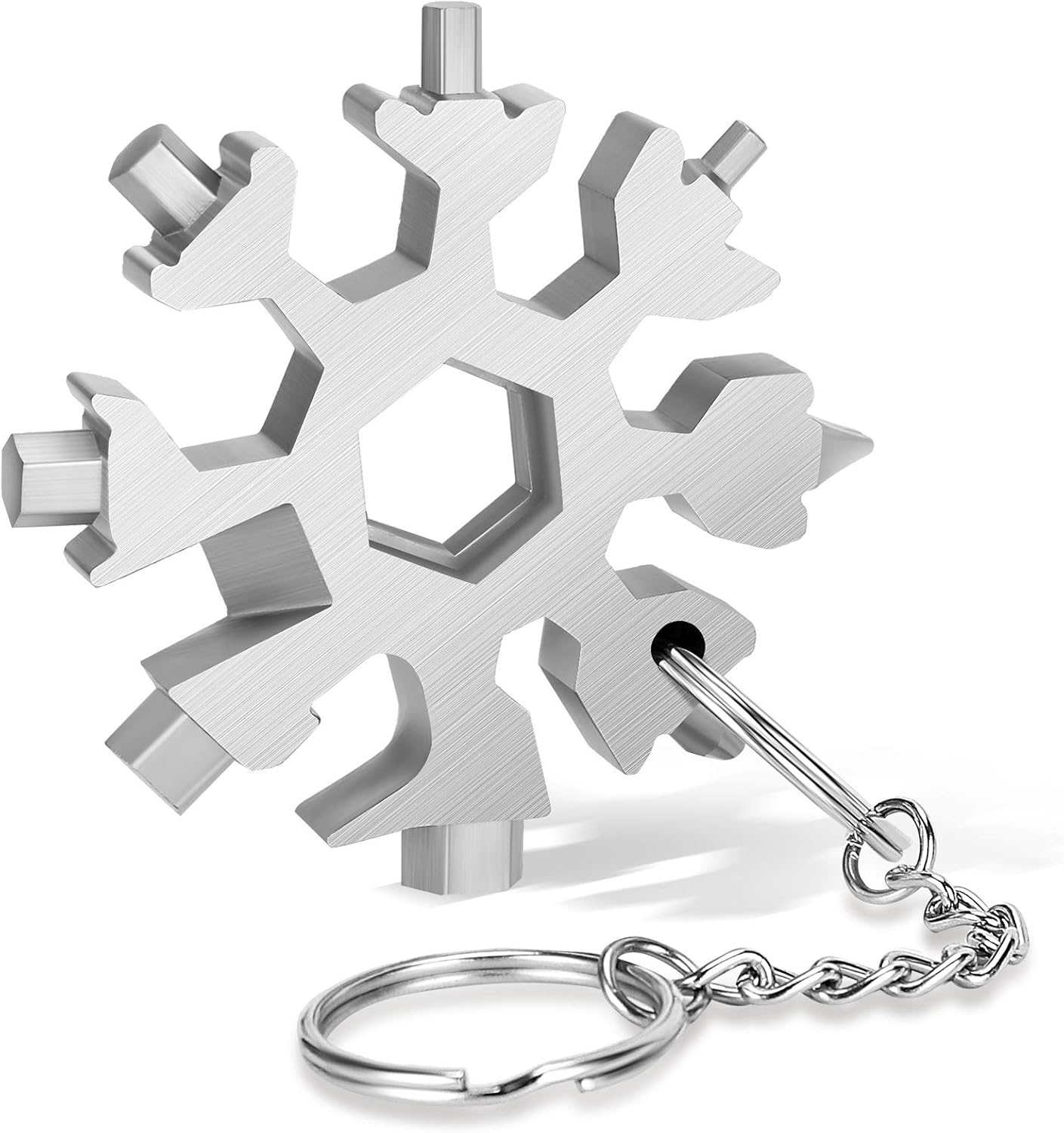 Compact 18-in-1 Snowflake Multi-Tool - Ultimate Handyman Gift
