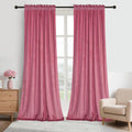 Roslynwood Candy Pink Velvet Curtains W52 x L84 - Luxury Room