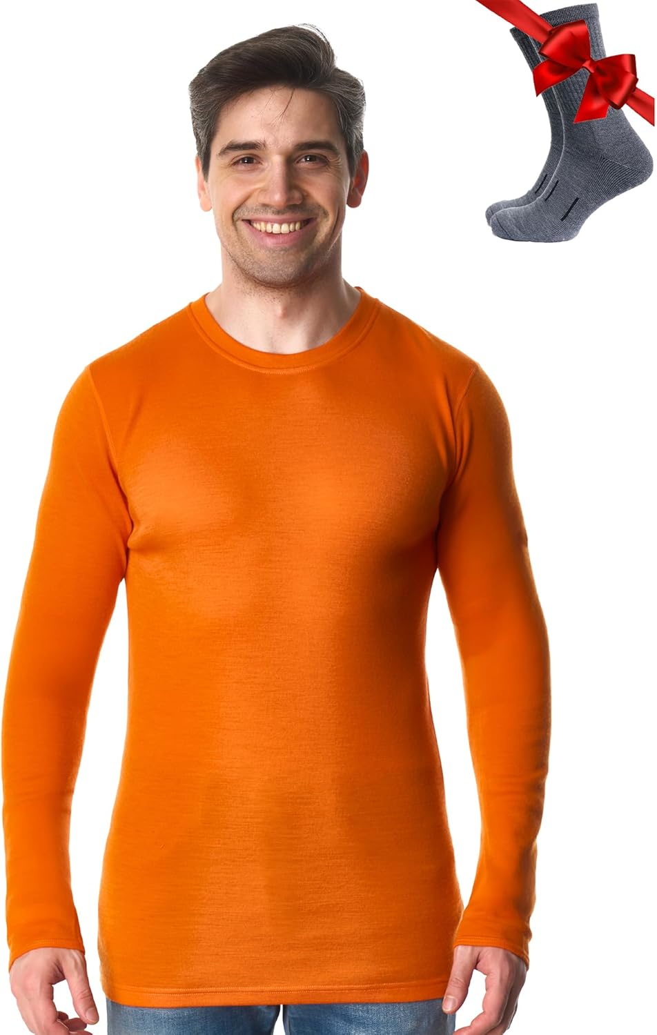 Merino Wool Base Layer for Men - Comfortable Thermal Shirts