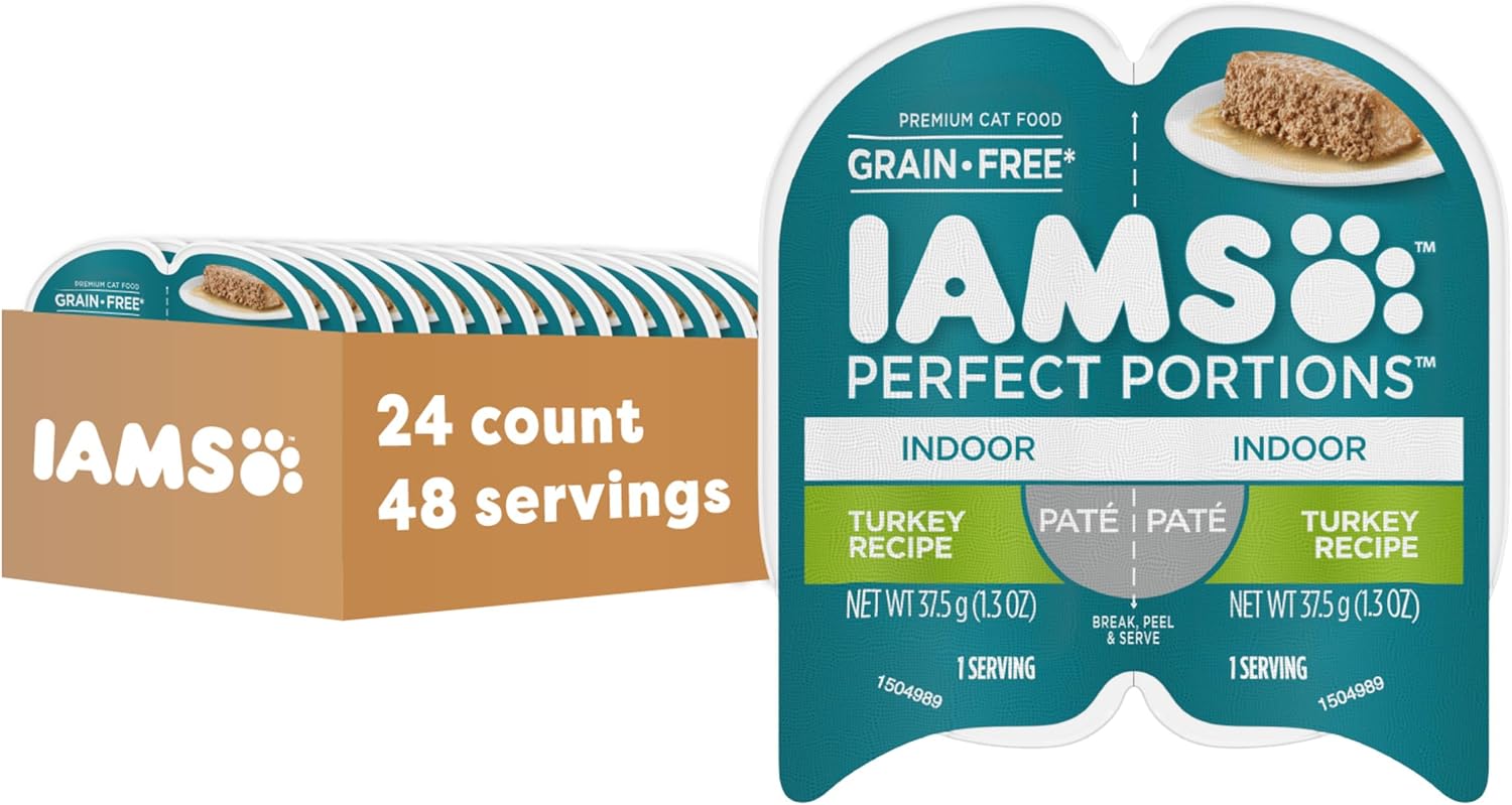 IAMS Perfect Portions Indoor Adult Grain Free Wet Cat Food Pate