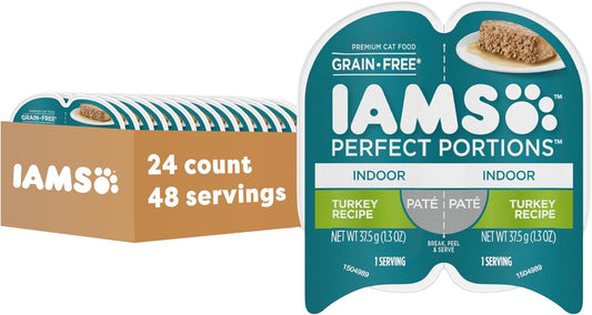 IAMS Perfect Portions Indoor Adult Grain Free Wet Cat Food Pate