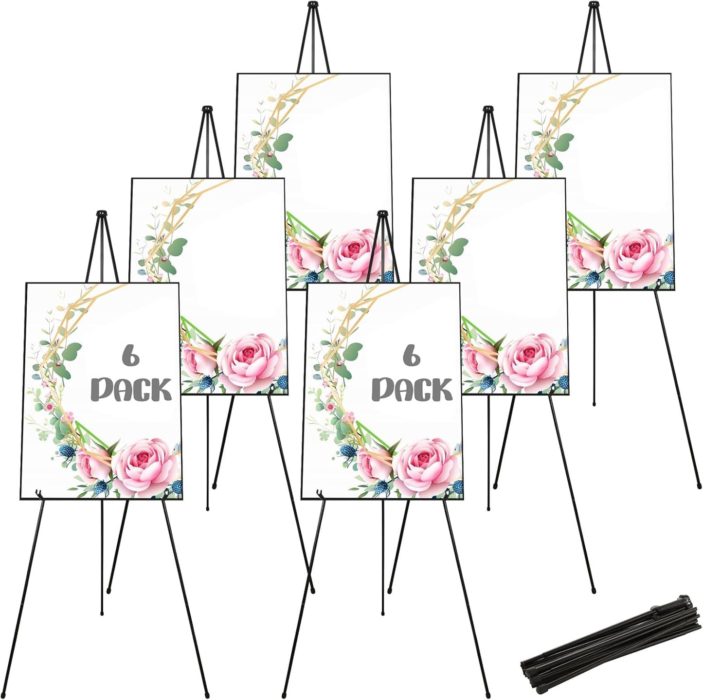 Portable 63 Inch Display Easel Stand for Weddings and Art Shows