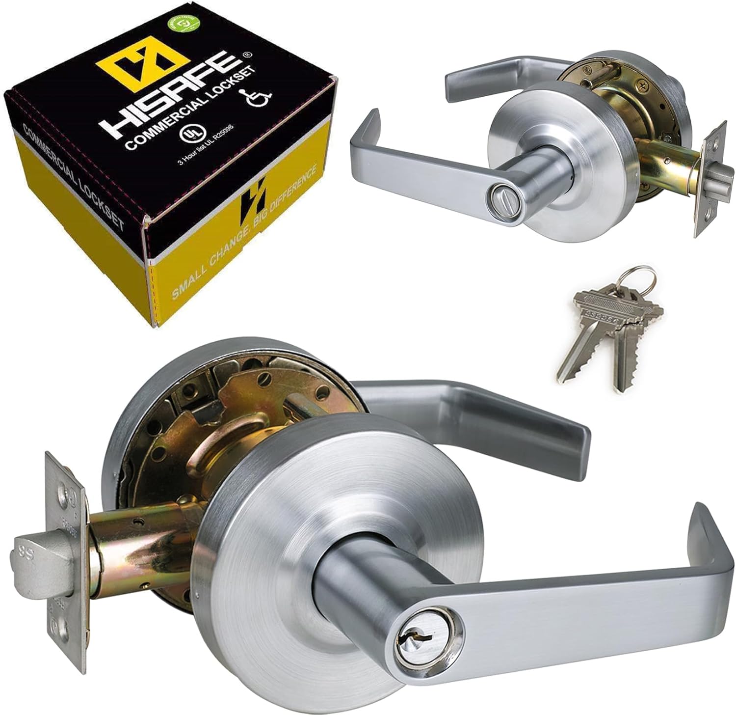 Keyed Entry Grade 2 Commercial Door Locks for Heavy Duty Use