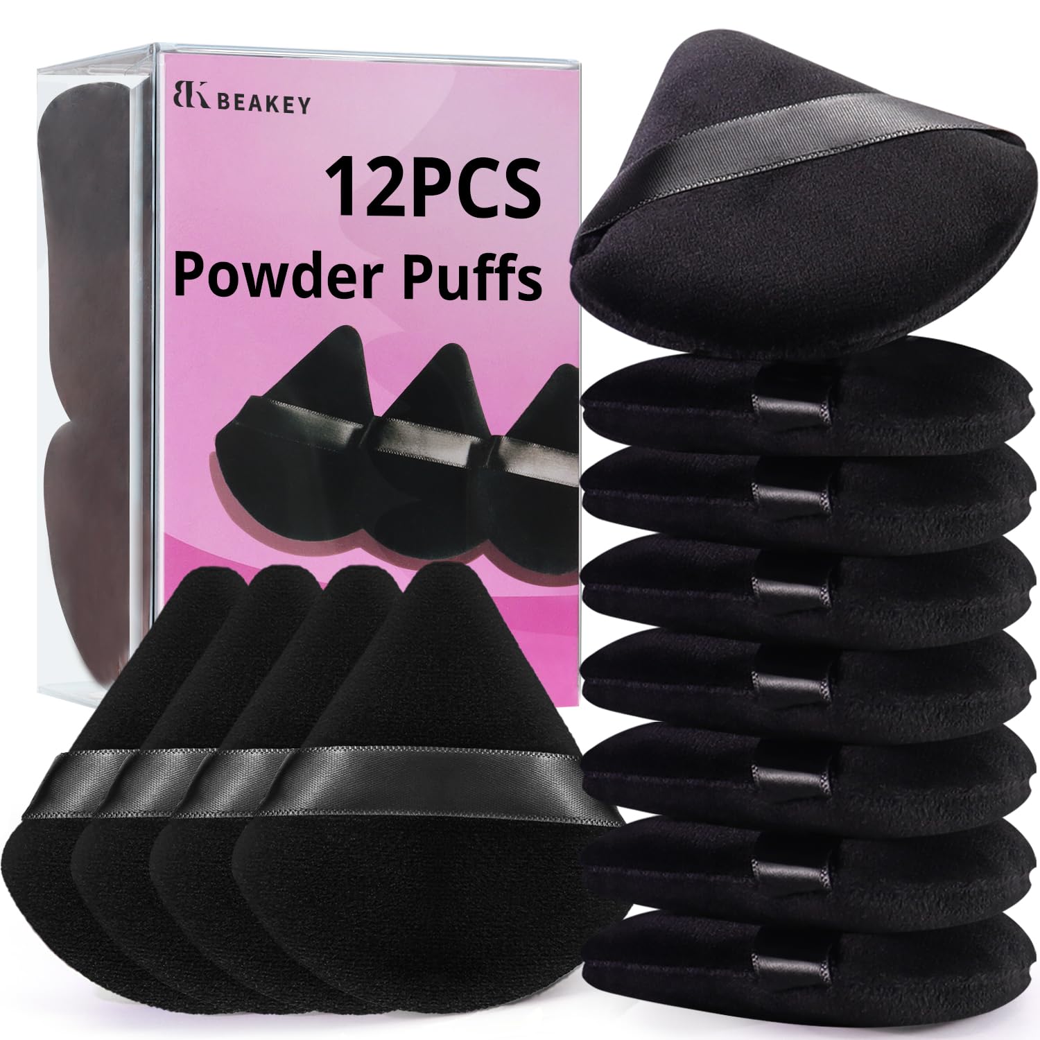BEAKEY 12pc Contouring Powder Puffs