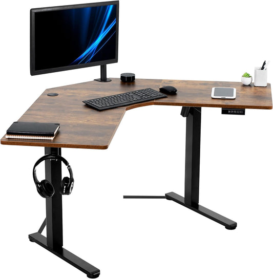 VIVO Electric Corner L-Shaped Standing Desk for Comfort