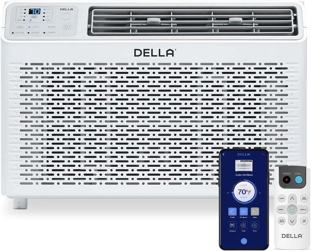 Della 10000 BTU Smart AC - Cool 450 Sq. Ft with Alexa Integration
