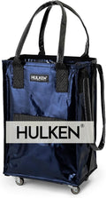 Reusable Grocery Bag On Wheels, Small Midnight Blue - Rolling Tote