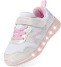 Light Up Toddler Shoes LED Flashing Lightweight Tennis Sneakers - Fun