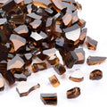 20 Pounds Fire Pit Glass Copper Reflective Tempered Glass Rocks - High
