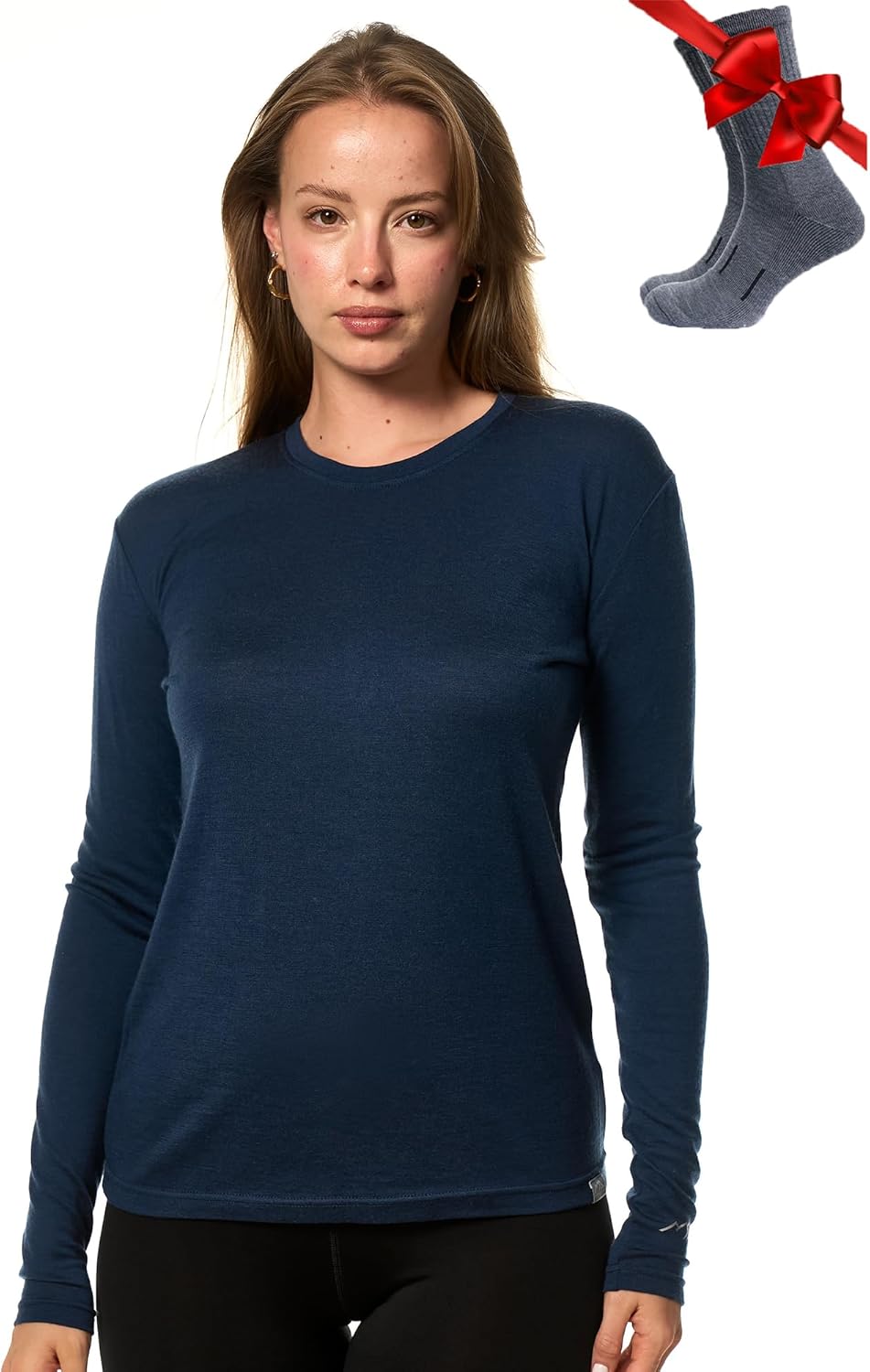 Merino Wool Base Layer for Women - Comfortable Thermal Shirt