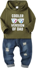 Baby Boy Hoodie and Ripped Jeans Outfit - Soft Cotton Blend Set