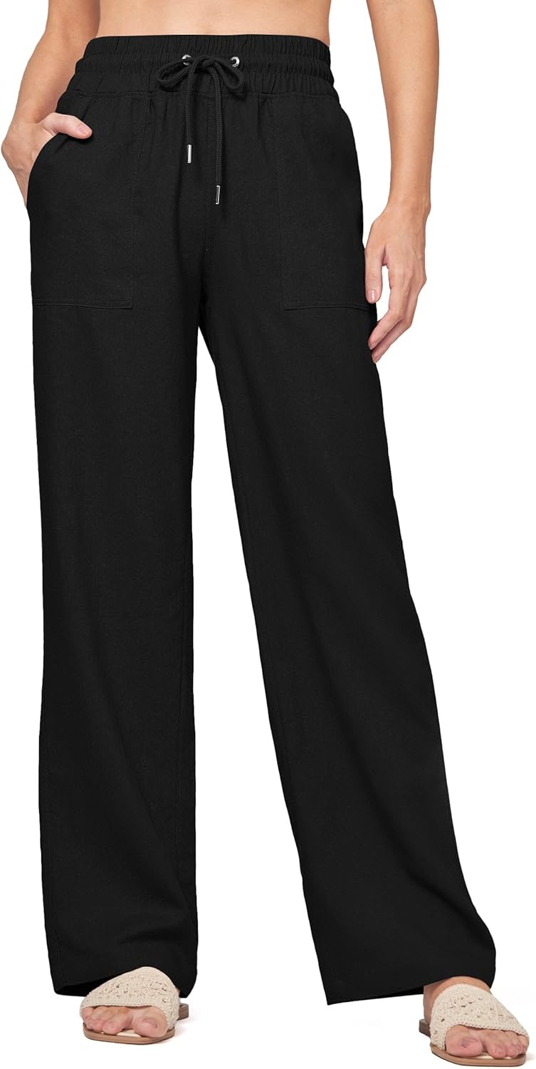 Willit Women Linen Pants Wide Leg Casual Palazzo Pants Review