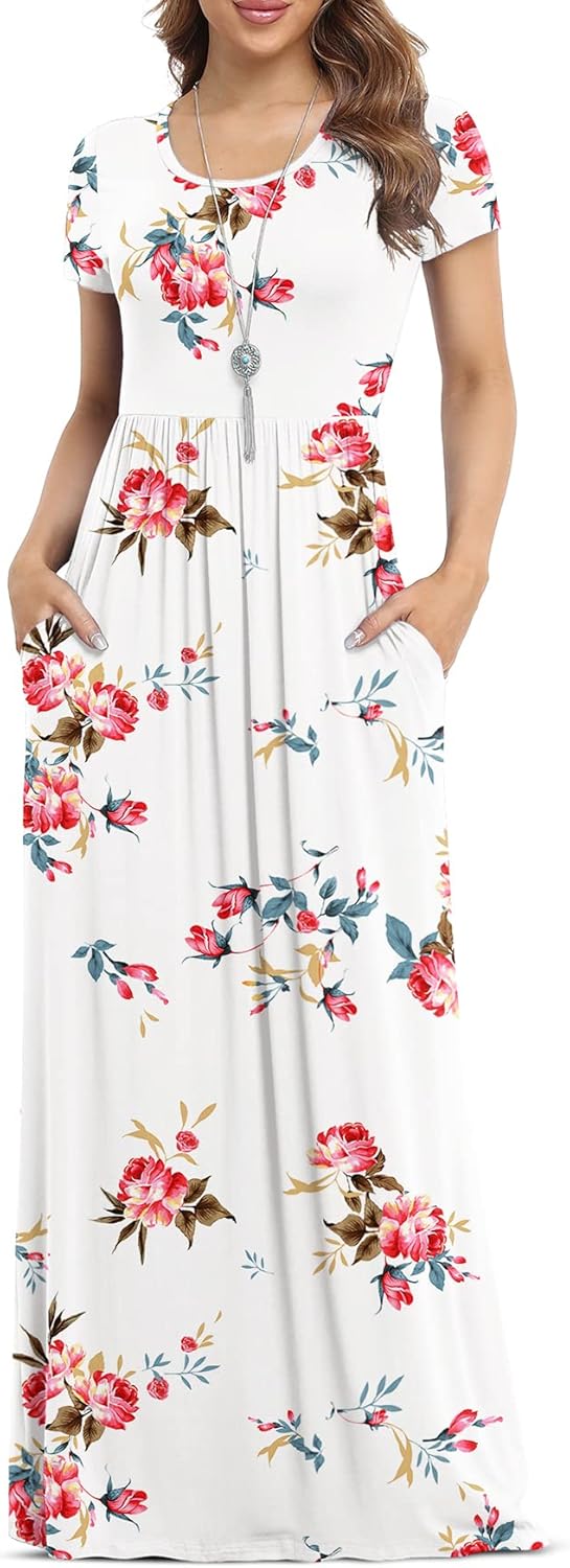 VIISHOW Women's Casual Maxi Dresses with Pockets for Every Occasion