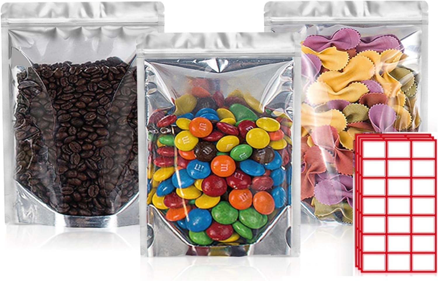 Premium 4x6 Mylar Bags Stand Up - Pack of 1000 for Food Storage